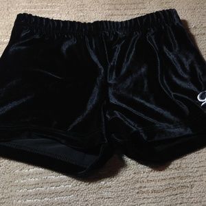 GK Velvet Micro Mini Workout Shorts